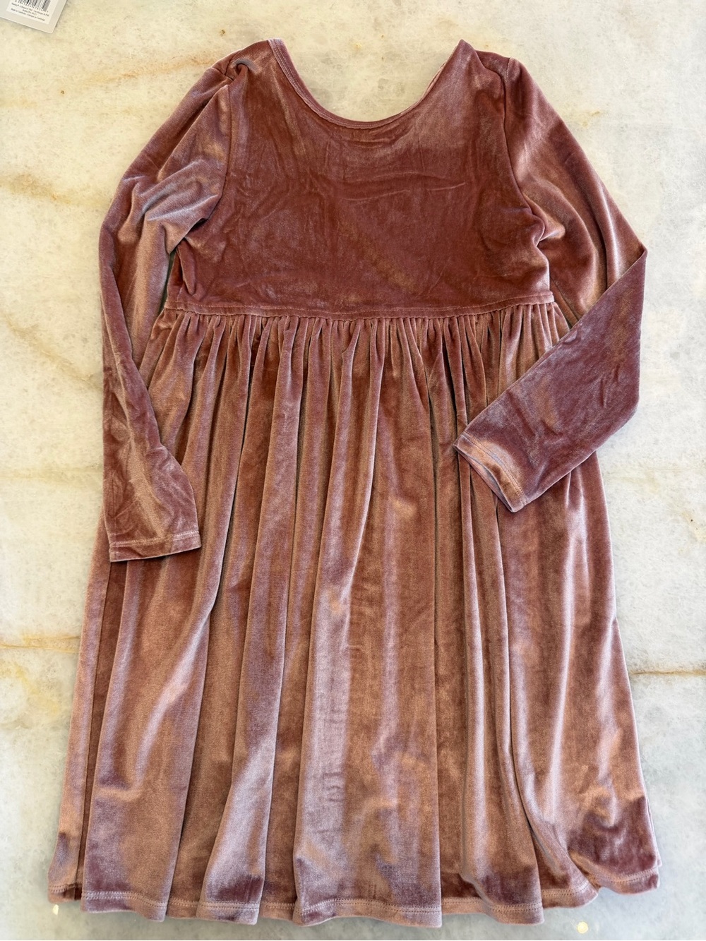 NWOT Pink Chicken Velour Steph Dress- Dusty Rose - Sz 8